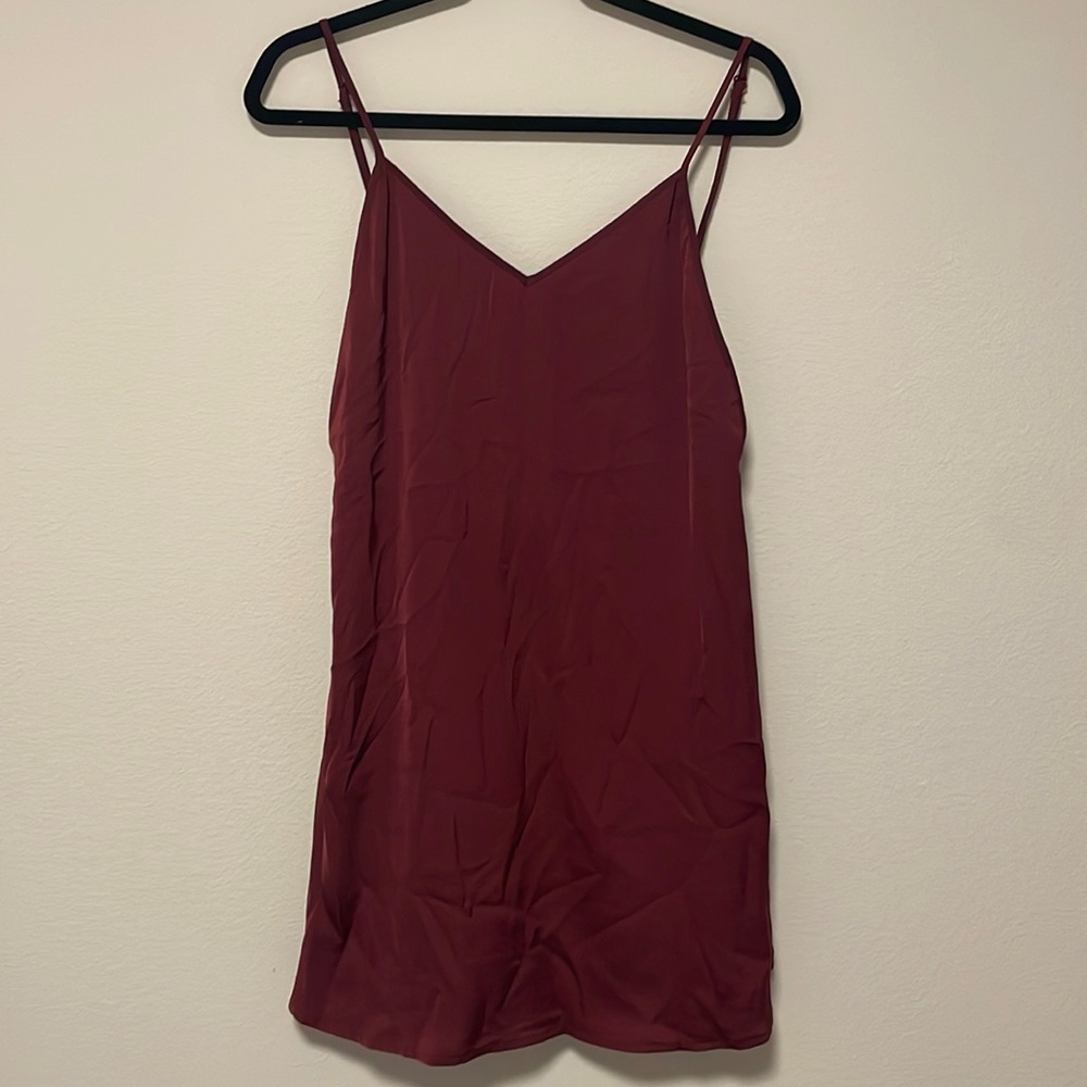Tobi - Wine Colored Mini Dress